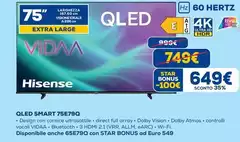 Hisense - Qled Smart 75E79Q 