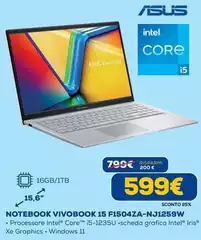 Asus - Notebook Vivobook 15 F1504ZA-NJ1259W