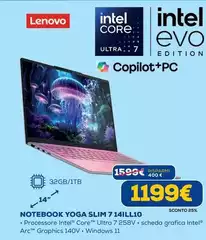 Lenovo - Notebook Yoga Slim 7 14ILL10 