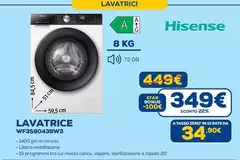 Hisense - Lavatrice WF3S8043BW3