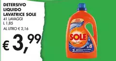 Sole - Detersivo Liquido Lavatrice