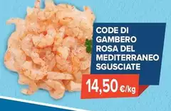 Code Di Gambero Rosa Del Mediterraneo Sgusciate