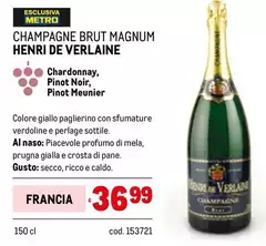 Brut - Champagne  Magnum Henri De Verlaine