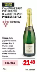 Brut - Champagne  Premier Cru Blanc De Blancs