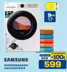 Samsung - DV90DG52A0AH Asciugatrice