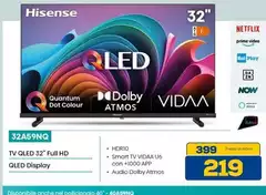 Hisense - Tv Qled 32" Full Hd 32A5910