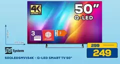 Telesystem - 50QLEDSMV154K Q-Led Smart Tv 50"