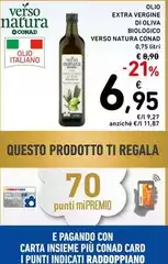Conad - Olio Extra Vergine Di Oliva Biologico Verso Natura