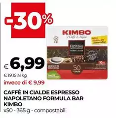 Kimbo - Caffè In Cialde Espresso Napoletano Formula Bar