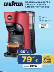 Lavazza - Macchina Da Caffè A Capsule  A Modo Mio Tiny Eco