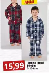 Pigiama Flanel Bambini
