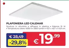 Plafoniera Led Calemar