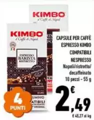 Kimbo - Capsule Per Caffe Espresso