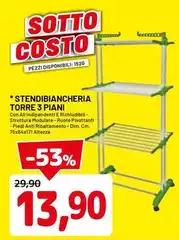 Stendibiancheria Torre 3 Piani