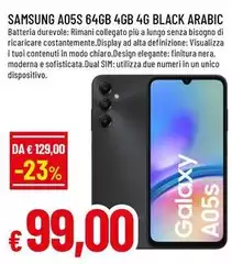 Samsung - A05S 64GB 4GB 4G Black