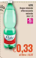 Lete - Acqua Minerale Effervescente Naturale