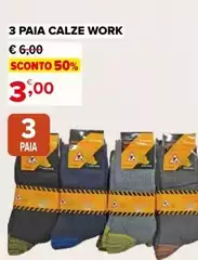 3 Paia Calze Work