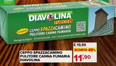 Diavolina - Ceppo Spazzacamino Pulitore Canna Fumaria