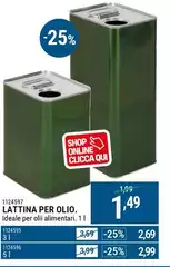 Lattina Per Olio