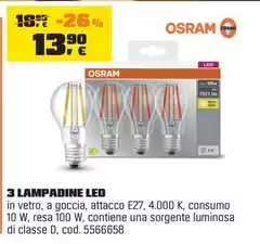 Osram - 3 Lampadine Led Osram - 3 Lampadine Led