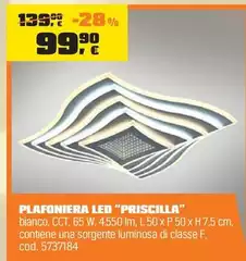 Plafoniera Led "Priscilla"