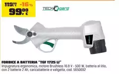 Teckgard - Forbice A Batteria "TGF 1725 LI" Teckgard - Forbice A Batteria "TGF 1725 LI"