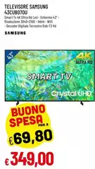 Samsung - Televisore 43cub8701u