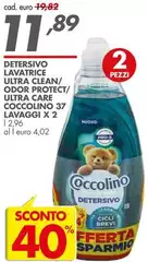 Coccolino - Detersivo Lavatrice Ultra Clean/Odor Protect/Utra Care Cocolino