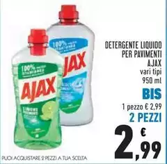 Ajax - Detergente Liquido Per Pavimenti