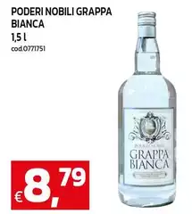 Poderi ciacaranni - Grappa Bianca