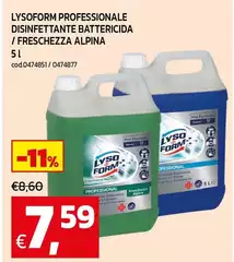 Lysoform - Professionale Disinfettante Battericida Lysoform - Professionale Disinfettante Battericida