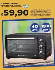 Pyramidea - Forno Elettrico Fov4215 Pyramidea - Forno Elettrico Fov4215