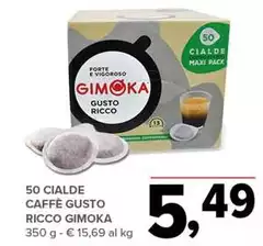 Gimoka - 50 Cialde Caffè Gusto Ricco