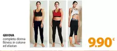 Givova - Completo Donna Fitness In Cotone Ed Elastan Givova - Completo Donna Fitness In Cotone Ed Elastan