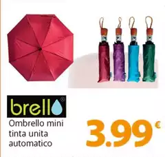 Ombrello Mini Tinta Unita Automatico Ombrello Mini Tinta Unita Automatico