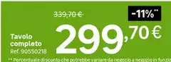 Tavolo Completo
