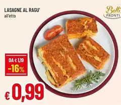 Belli - Lasagne Al Ragu'