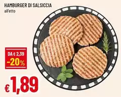 Hamburger Di Salsiccia