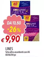 Lines - Seta Ultra Assorbenti Con Ali