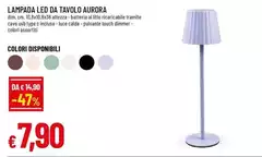 Aurora - Lampada Led Da Tavolo