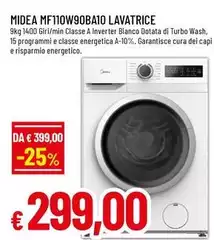 Midea - Mf110w90ba10 Lavatrice