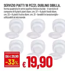 Sibilla - Servizio Piatti 18 Pezzi, Dublino ,
