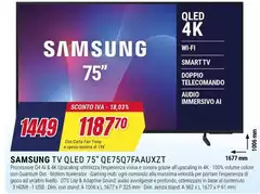 Samsung - Tv Qled 75" QE75Q7FAUXZT