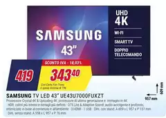 Samsung - Tv Led 43" UE43U7000FUXZT