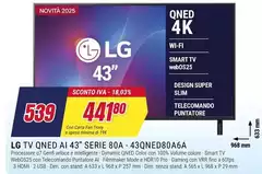 LG - Tv QNED AI 43" Serie 80A-43QNED80A6A