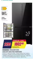 Hisense - Frigorifero Side-By-Side Rq768n4gbe