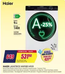 Haier - Lavatrice HW90B14959