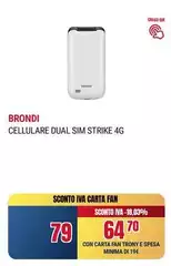 Brondi - Cellulare Dual Sim Strike 4G