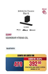 Sony - Soundbar Htbd60.cel