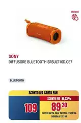 Sony - Diffusore Bluetooth Srsult10d.ce7